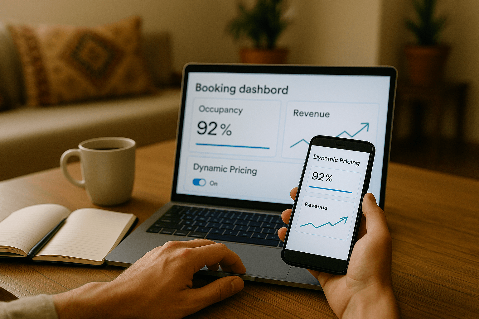 Optimisation des revenus Airbnb grâce à une gestion sans stress avec notre conciergerie.